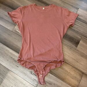 FP Movement by Free People Dusty Pink Short Sleeve Tee